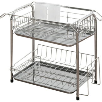 【ラッピング無料】二段水切りバスケット ワイド(組立式) LMK-8031 まな板 カッティングボード