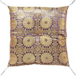 【ラッピング無料】国産 銘仙判 仏前 座布団 ブルー L26-B(S) BL 日本製