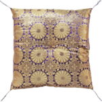 【ラッピング無料】国産 夫婦判 仏前 座布団 ブルー L26-B(BL) 日本製