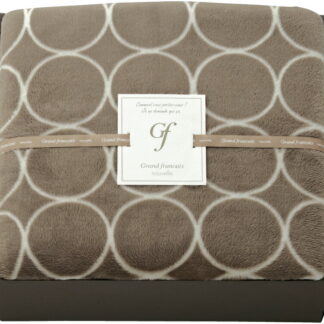 【ラッピング無料】グランフランセヌーベル ハイソフトタッチマイヤー 毛布 グレージュ GFN8106GE