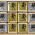【ラッピング無料】初代田蔵 極金のしゃり･極銀のしゃり食べくらべギフトセット(木箱入) KKGG-10SNO 新潟県産こしひかり金しゃり 新潟県産こしひかり銀しゃり