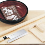 【ラッピング無料】国産 45cm そば打ちセット 包丁付 16881 日本製 そば切り包丁 のし板 こま板 めん棒 こね鉢