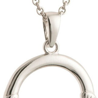 【ラッピング無料】エインズレイ ゴルウェイ クラダペンダント シルバー ＆ グリーンクリスタルスパークル Z-G7800