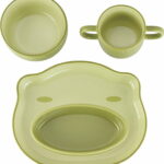 【ラッピング無料】ストウブ ベビー ＆ キッズ テーブルウェア キッズセット 4Pcs グリーン 40507-003-0 セラミック 食器セット プレート ボウル オーバルボウル マグ