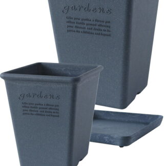 【ラッピング無料】国産 ハチマンガーデンズ エコポット 角型ロング190･230セット 242406 日本製 電気ポット エコポット角型ロング エコポット角型ロング エコプレート角型