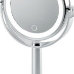 【ラッピング無料】LEDコスメティックミラー AY-2033 ライト 鏡