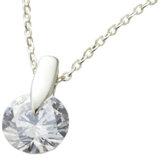 【ラッピング無料】国産 ウルティマ シルバーキュービックペンダント CH1009-11CZ 日本製