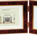 【ラッピング無料】ツインフレーム クラシック ワイン 101620 フォト 絵画 フラワー アート