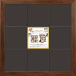 【ラッピング無料】ましかくフレーム(414アルバム台紙付) ブラウン 106124