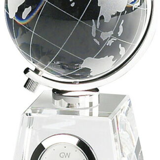 【ラッピング無料】グラスワークスナルミ グローブ クロック GW1000-11011 置き時計