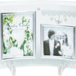 【ラッピング無料】ジュエリーチャーム ガラスフォトフレーム 2W GF-02051 絵画 フラワー アート