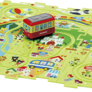 【ラッピング無料】ミキハウス パズルトレイン 16-1587-952 TRPパネル 電車