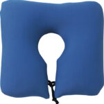 【ラッピング無料】国産 モグ ポータブルネックピロー ブルー 4582289832986 日本製 クッション