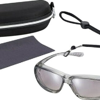 【ラッピング無料】花粉グラス 4P グレー 86067 花粉ガード ケース ストラップ レンズ拭き