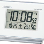 【ラッピング無料】セイコー 電波デジタル 目覚まし SQ767W 置き時計