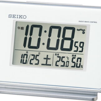 【ラッピング無料】セイコー 電波デジタル 目覚まし SQ767W 置き時計