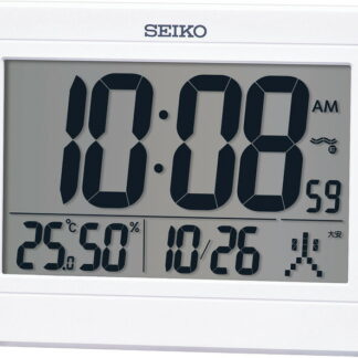【ラッピング無料】セイコー 電波 掛置時計 SQ447W 掛け時計 レビュー