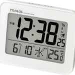 【ラッピング無料】マグ 電波 目覚まし時計 ファルマン T-776 WH-Z 置き時計