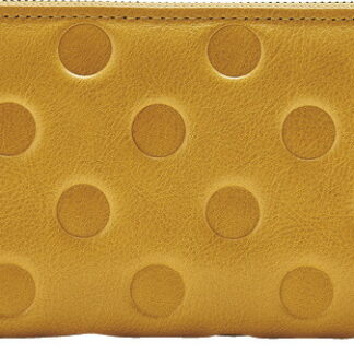 【ラッピング無料】国産 姫路レザー 牛革ラウンドファスナー長財布 マスタード MY19156-MUS 日本製 レディース財布