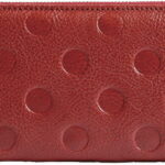 【ラッピング無料】国産 姫路レザー 牛革ラウンドファスナー長財布 レッド MY19156-RE 日本製 レディース財布