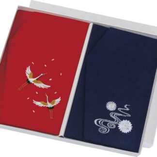 【ラッピング無料】国産 正絹ちりめん刺繍金封ふくさ 慶弔セット 013161 日本製