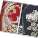 【ラッピング無料】国産 正絹ちりめん友禅金封ふくさ 慶弔セット 013151 日本製