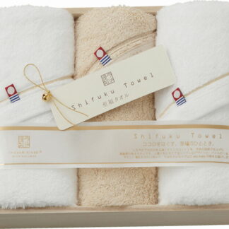 【ラッピング無料】国産 今治謹製 至福タオル フェイスタオル 2P ＆ ウォッシュタオル SH55040 綿100% 日本製