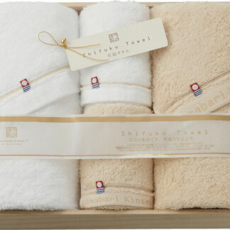 【ラッピング無料】国産 今治謹製 至福タオル バスタオル 2P ＆ フェイスタオル 2P SH55100 綿100% 日本製