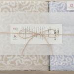 【ラッピング無料】国産 今治謹製 紋織タオル タオルセット(木箱入) ブルー IM7740BL 綿100% 日本製 バスタオル フェイス ウォッシュ タオル