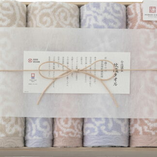 【ラッピング無料】国産 今治謹製 紋織タオル タオルセット(木箱入) IM7711 綿100% 日本製 バスタオル フェイス ウォッシュ タオル