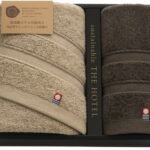 【ラッピング無料】国産 サステナブル THE HOTEL ホテル仕様フェイスタオル ＆ ゲストタオル 65433 綿100% 日本製