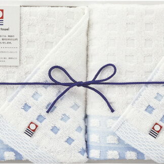 【ラッピング無料】国産 今治タオル 蒼海 フェイスタオル 2P J-4315 綿100% 日本製