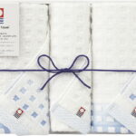 【ラッピング無料】国産 今治タオル 蒼海 フェイスタオル 2P ＆ ウォッシュタオル J-4320 綿100% 日本製