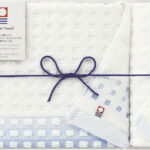 【ラッピング無料】国産 今治タオル 蒼海 バスタオル ＆ ウォッシュタオル J-4325 綿100% 日本製