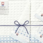 【ラッピング無料】国産 今治タオル 蒼海 バスタオル ＆ ウォッシュタオル 2P J-4330 綿100% 日本製