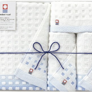 【ラッピング無料】国産 今治タオル 蒼海 タオルセット J-4340 綿100% 日本製 フェイス バス ウォッシュ タオル