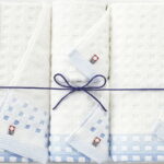 【ラッピング無料】国産 今治タオル 蒼海 バスタオル 2P ＆ ウォッシュタオル 2P J-4350 綿100% 日本製