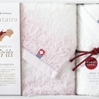 【ラッピング無料】国産 今治わたいろ 西川今治タオル フェイスタオル ＆ ウォッシュタオル ピンク TBF24970 11P 綿100% 日本製