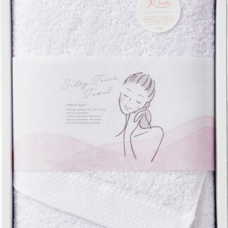 【ラッピング無料】国産 美．hada 弱酸性 潤。ハーフバスタオル ラベンダー JS-0315H RA 綿100% 日本製