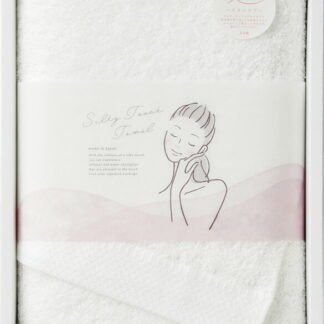 【ラッピング無料】国産 美．hada 弱酸性 潤。ハーフバスタオル ホワイト JS-0315H W 綿100% 日本製