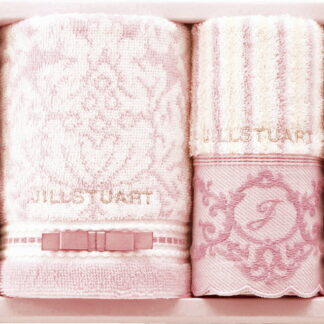 【ラッピング無料】ジル スチュアート エレガンスフルール フェイスタオル ＆ ウォッシュタオル 58-3189150 綿100%
