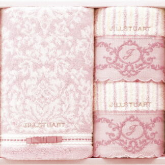 【ラッピング無料】ジル スチュアート エレガンスフルール バスタオル ＆ フェイスタオル 2P 58-3189500 綿100%