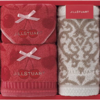 【ラッピング無料】ジル スチュアート プティスリーズ フェイスタオル 2P ＆ タオルハンカチ 58-3159250 綿100%