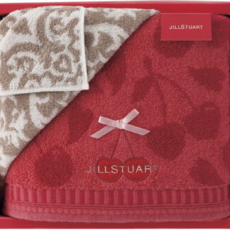 【ラッピング無料】ジル スチュアート プティスリーズ バスタオル ＆ タオルハンカチ 58-3159300 綿100%