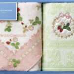 【ラッピング無料】国産 ウェッジウッド ワイルドストロベリー フェイスタオル 2P ピンク TT88200601P 綿100% 日本製