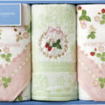 【ラッピング無料】国産 ウェッジウッド ワイルドストロベリー フェイスタオル 3P ピンク TT88300601P 綿100% 日本製