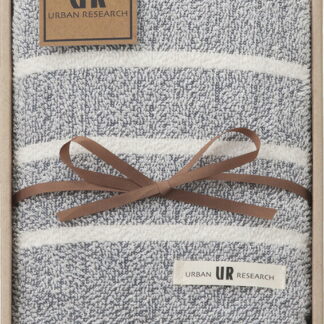 【ラッピング無料】国産 アーバンリサーチ フェイスタオル ブルー UR2310BL 綿100% 日本製