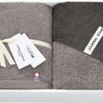 【ラッピング無料】国産 ジャーナルスタンダードファニチャー ツートーン フェイスタオル 2P FJS-4059 綿100% 日本製