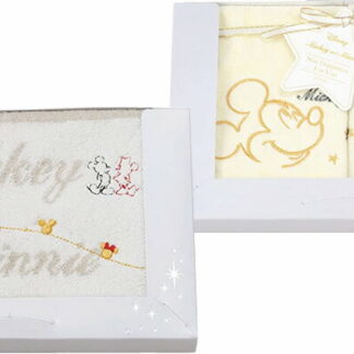 【ラッピング無料】ディズニー スターハピネス フェイスタオル ＆ ウォッシュタオル 2P DS-9028 綿100%