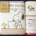 【ラッピング無料】国産 スヌーピー サンクスハート バスタオル ＆ ウォッシュタオル 2P TT81300605 日本製